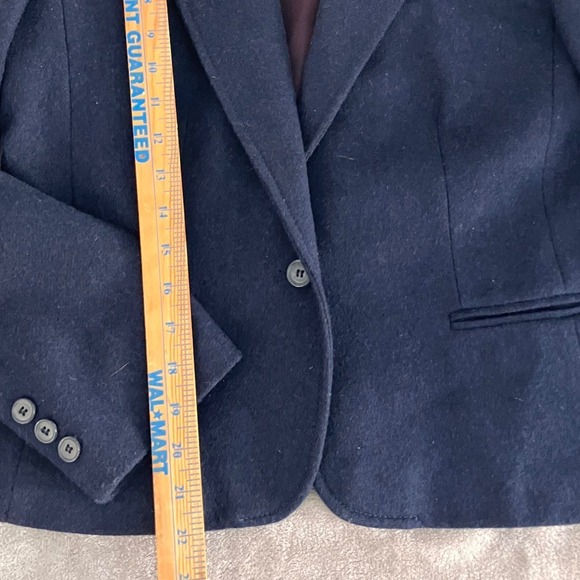 Haberdasher Navy Blue 100% Pure Wool Blazer Jacket Lined Sz 11 Schoolboy - Picture 4 of 9